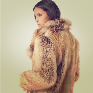 Bebe faux fur coat
